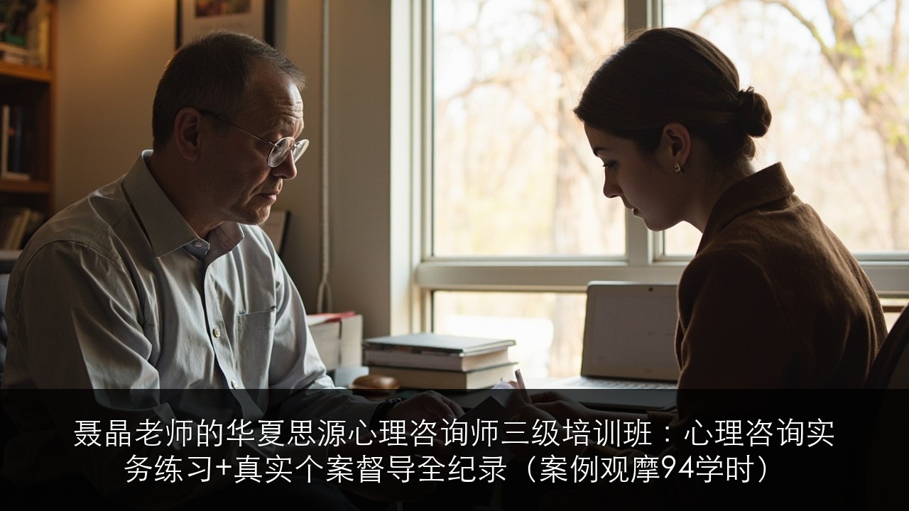聂晶老师的华夏思源心理咨询师三级培训班:心理咨询实务练习+真实个案督导全纪录(案例观摩94学时)