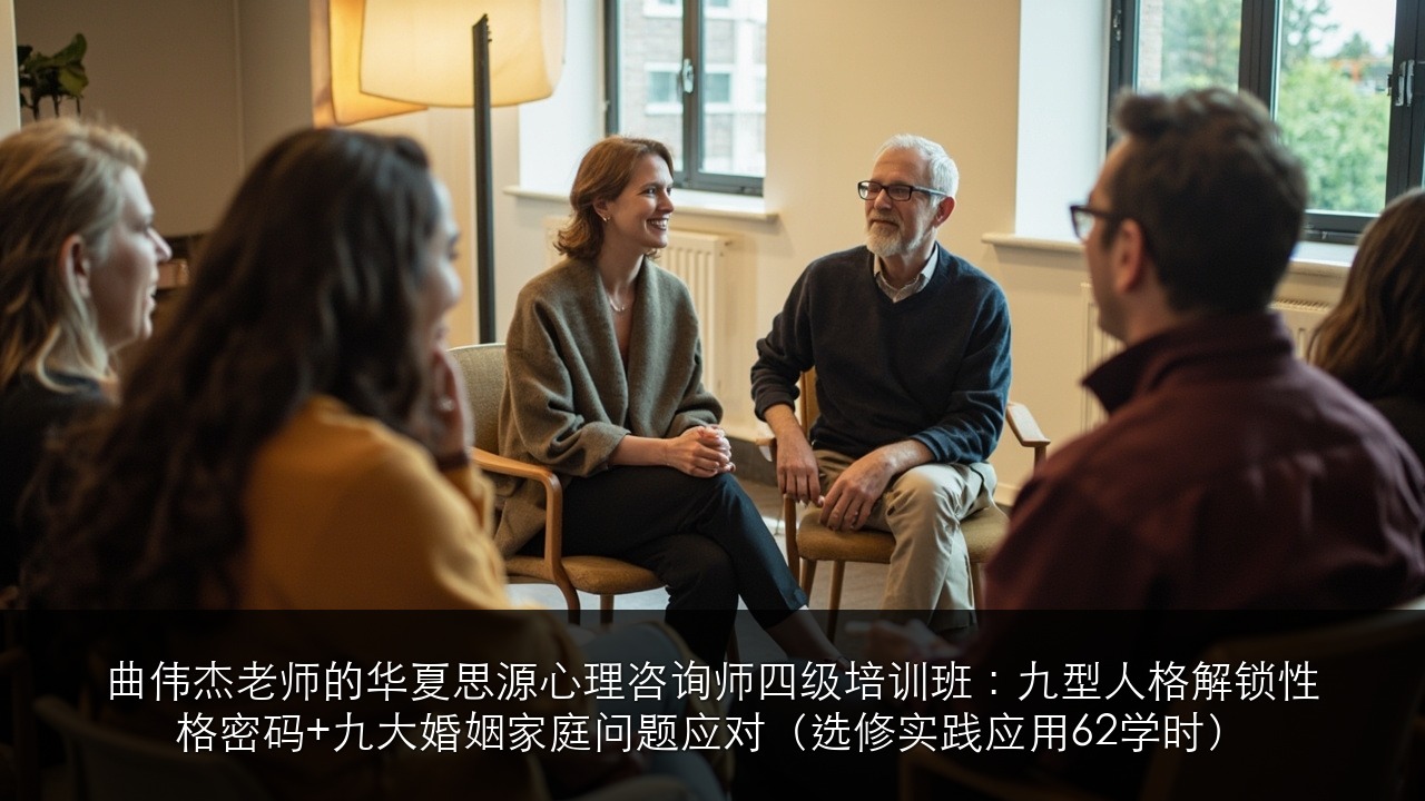 曲伟杰老师的华夏思源心理咨询师四级培训班:九型人格解锁性格密码+九大婚姻家庭问题应对(选修实践应用62学时)