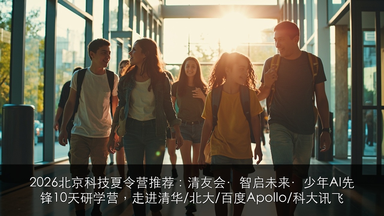 2026北京科技夏令营推荐：清友会·智启未来·少年AI先锋10天研学营，走进清华/北大/百度Apollo/科大讯飞