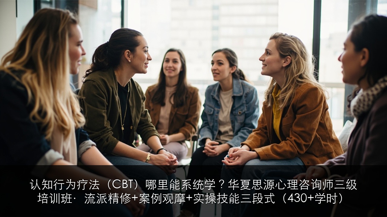 认知行为疗法(CBT)哪里能系统学?华夏思源心理咨询师三级培训班·流派精修+案例观摩+实操技能三段式(430+学时)