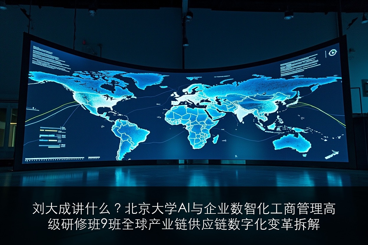 刘大成讲什么?北京大学AI与企业数智化工商管理高级研修班9班全球产业链供应链数字化变革拆解