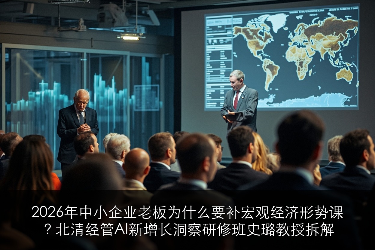 2026年中小企业老板为什么要补宏观经济形势课？北清经管AI新增长洞察研修班史璐教授拆解