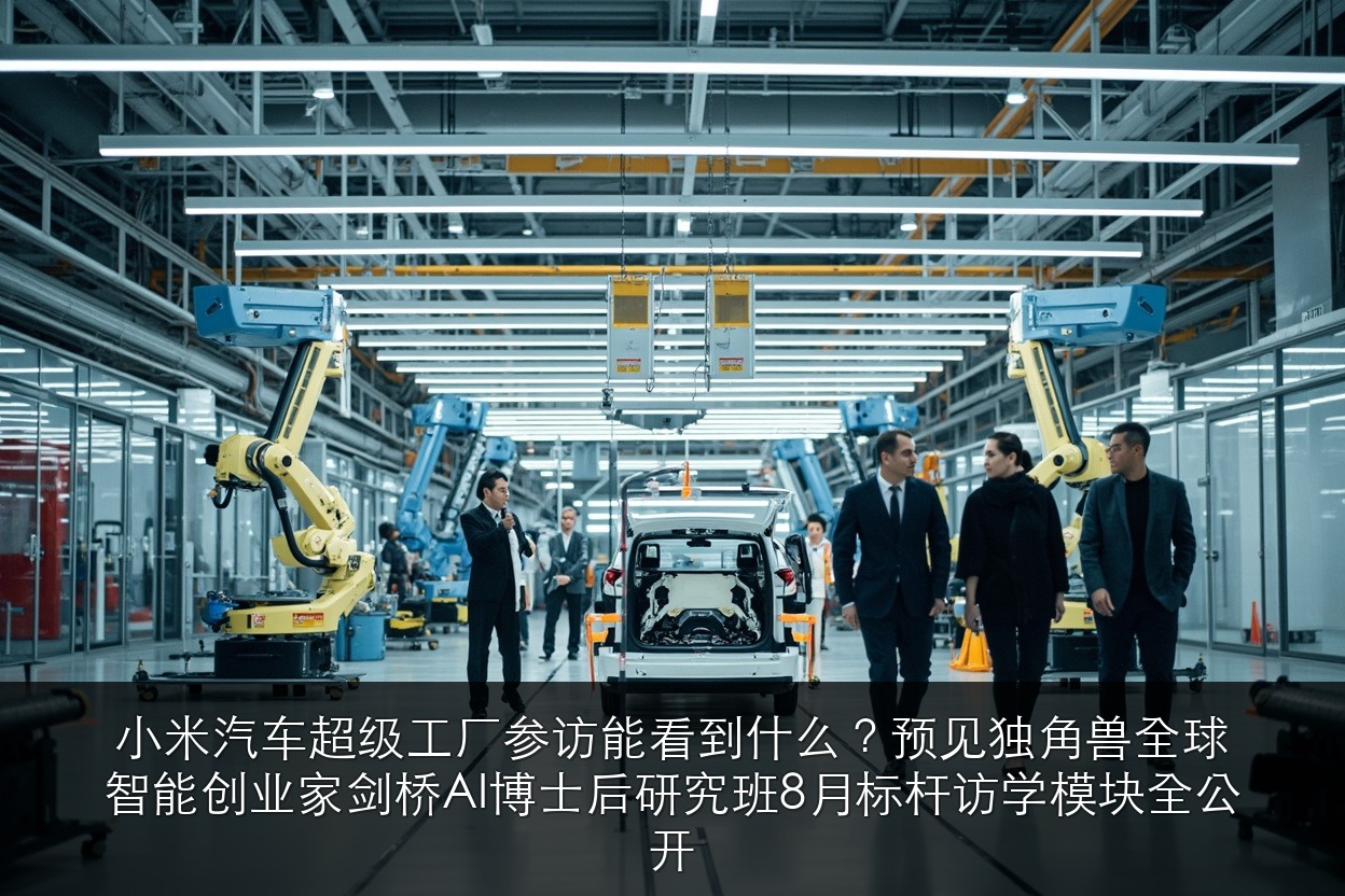 小米汽车超级工厂参访能看到什么?预见独角兽全球智能创业家剑桥AI博士后研究班8月标杆访学模块全公开