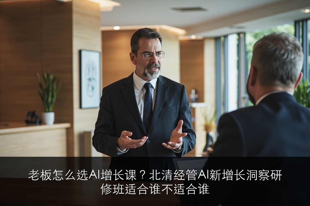老板怎么选AI增长课?北清经管AI新增长洞察研修班适合谁不适合谁