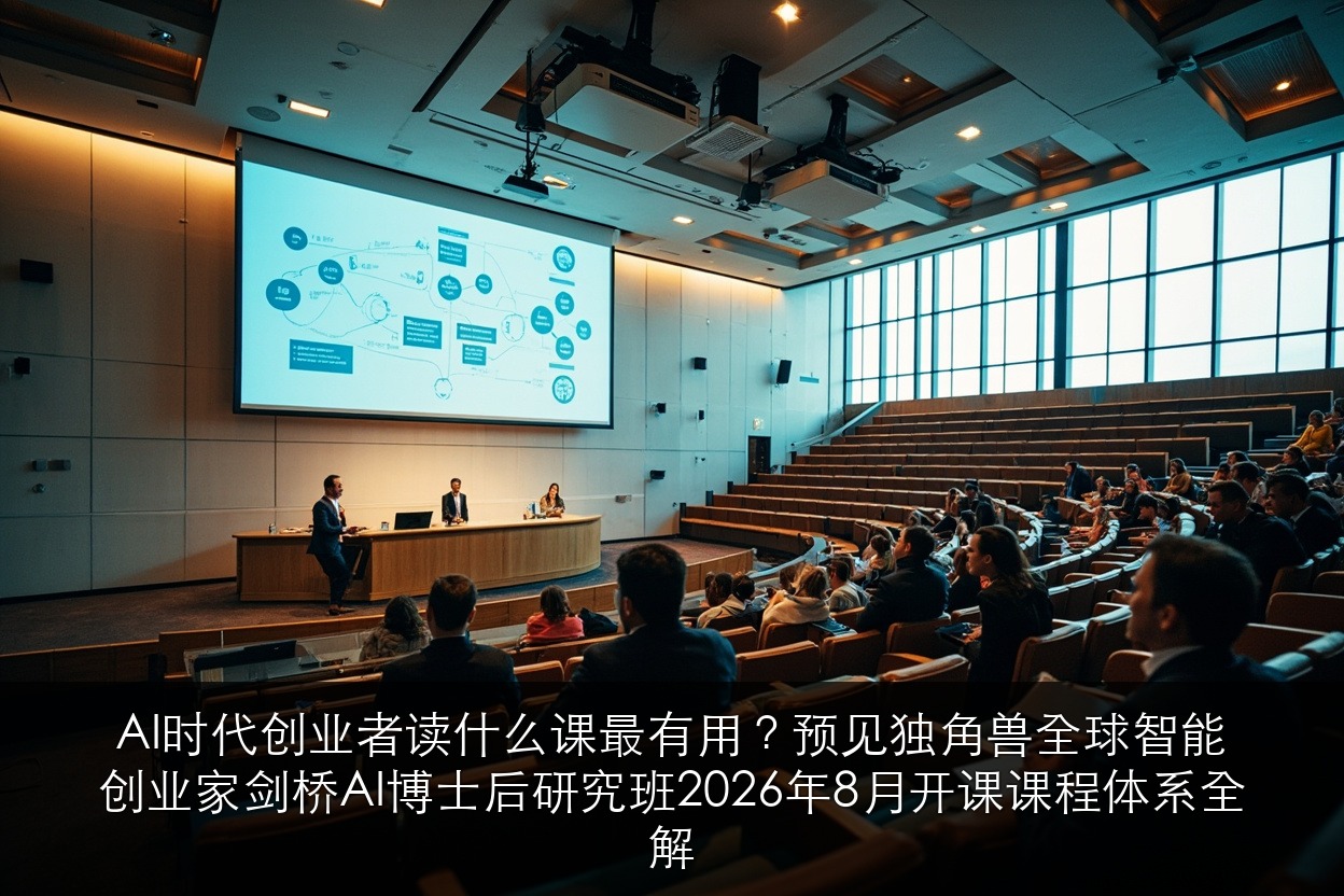 AI时代创业者读什么课最有用?预见独角兽全球智能创业家剑桥AI博士后研究班2026年8月开课课程体系全解