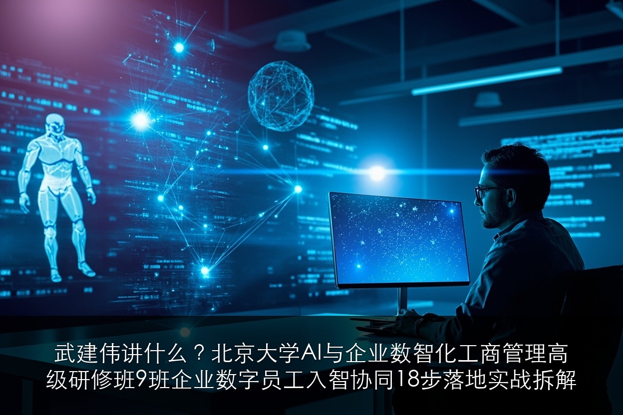 武建伟讲什么?北京大学AI与企业数智化工商管理高级研修班9班企业数字员工入智协同18步落地实战拆解