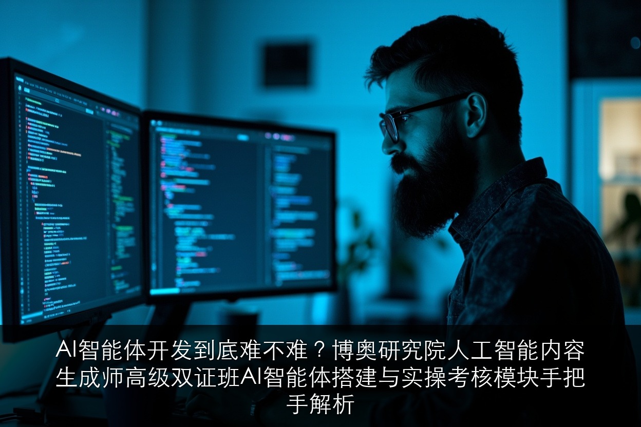 AI智能体开发到底难不难？博奥研究院人工智能内容生成师高级双证班AI智能体搭建与实操考核模块手把手解析