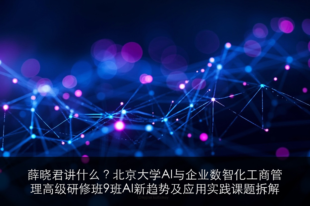 薛晓君讲什么?北京大学AI与企业数智化工商管理高级研修班9班AI新趋势及应用实践课题拆解