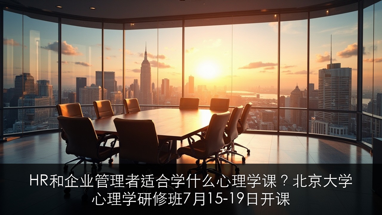 HR和企业管理者适合学什么心理学课?北京大学心理学研修班7月15-19日开课
