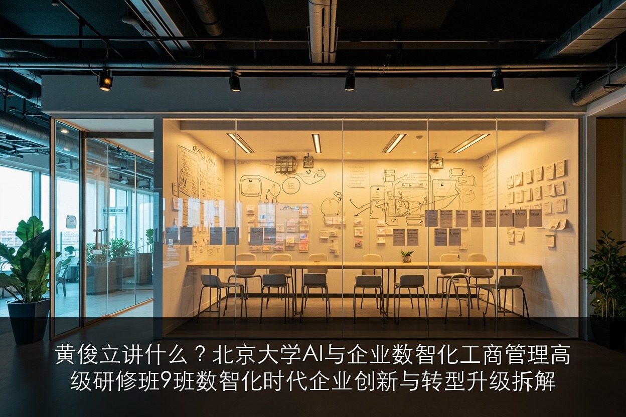 黄俊立讲什么?北京大学AI与企业数智化工商管理高级研修班9班数智化时代企业创新与转型升级拆解