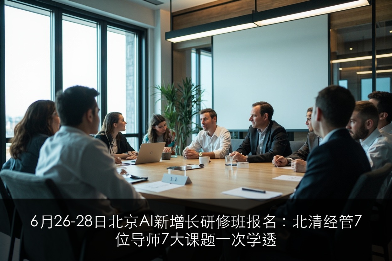 6月26-28日北京AI新增长研修班报名:北清经管7位导师7大课题一次学透