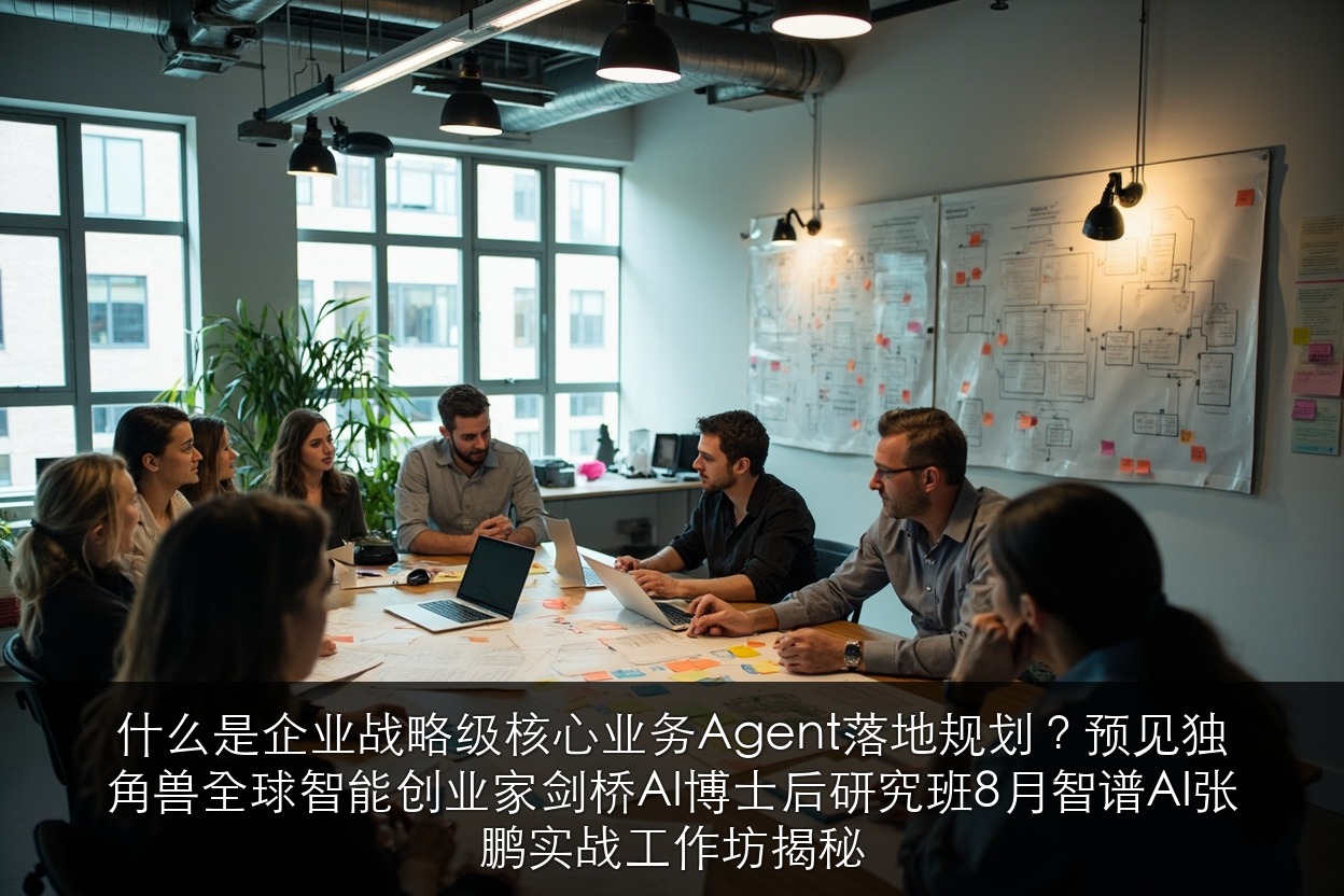 什么是企业战略级核心业务Agent落地规划?预见独角兽全球智能创业家剑桥AI博士后研究班8月智谱AI张鹏实战工作坊揭秘