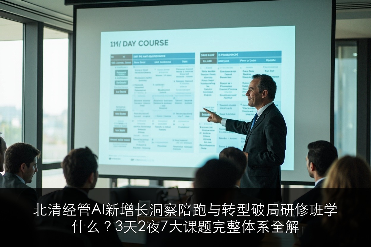 北清经管AI新增长洞察陪跑与转型破局研修班学什么?3天2夜7大课题完整体系全解