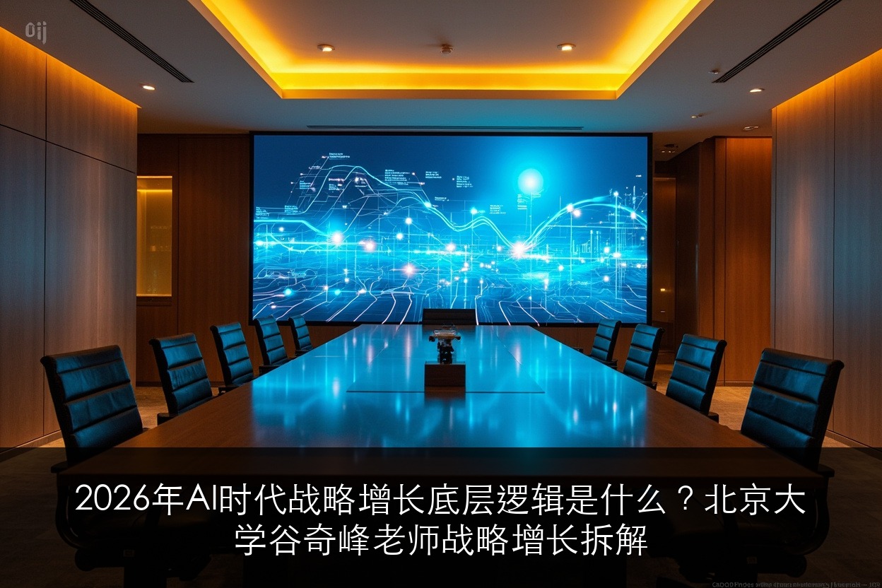 2026年AI时代战略增长底层逻辑是什么?北京大学AI与企业数智化工商管理班谷奇峰老师战略增长拆解