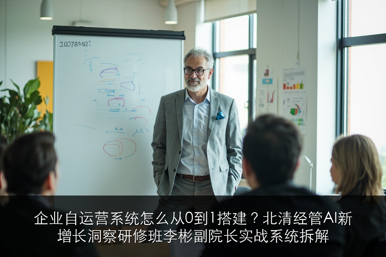 企业自运营系统怎么从0到1搭建?北清经管AI新增长洞察研修班李彬副院长实战系统拆解