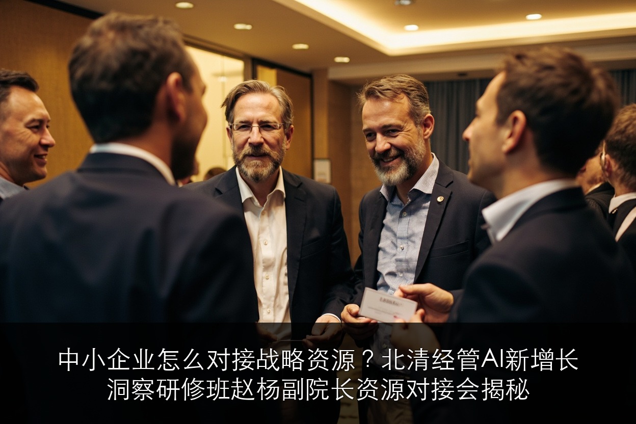 中小企业怎么对接战略资源?北清经管AI新增长洞察研修班赵杨副院长资源对接会揭秘