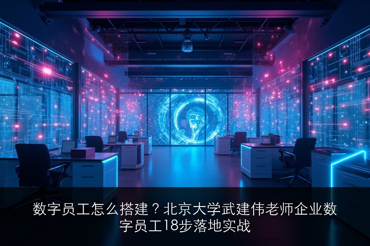 数字员工怎么搭建？北京大学AI与企业数智化工商管理班武建伟老师企业数字员工18步落地实战