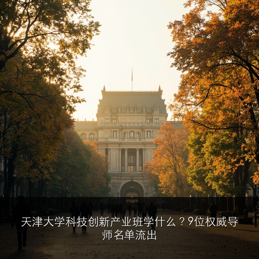 天津大学科技创新产业班学什么？9位权威导师名单流出