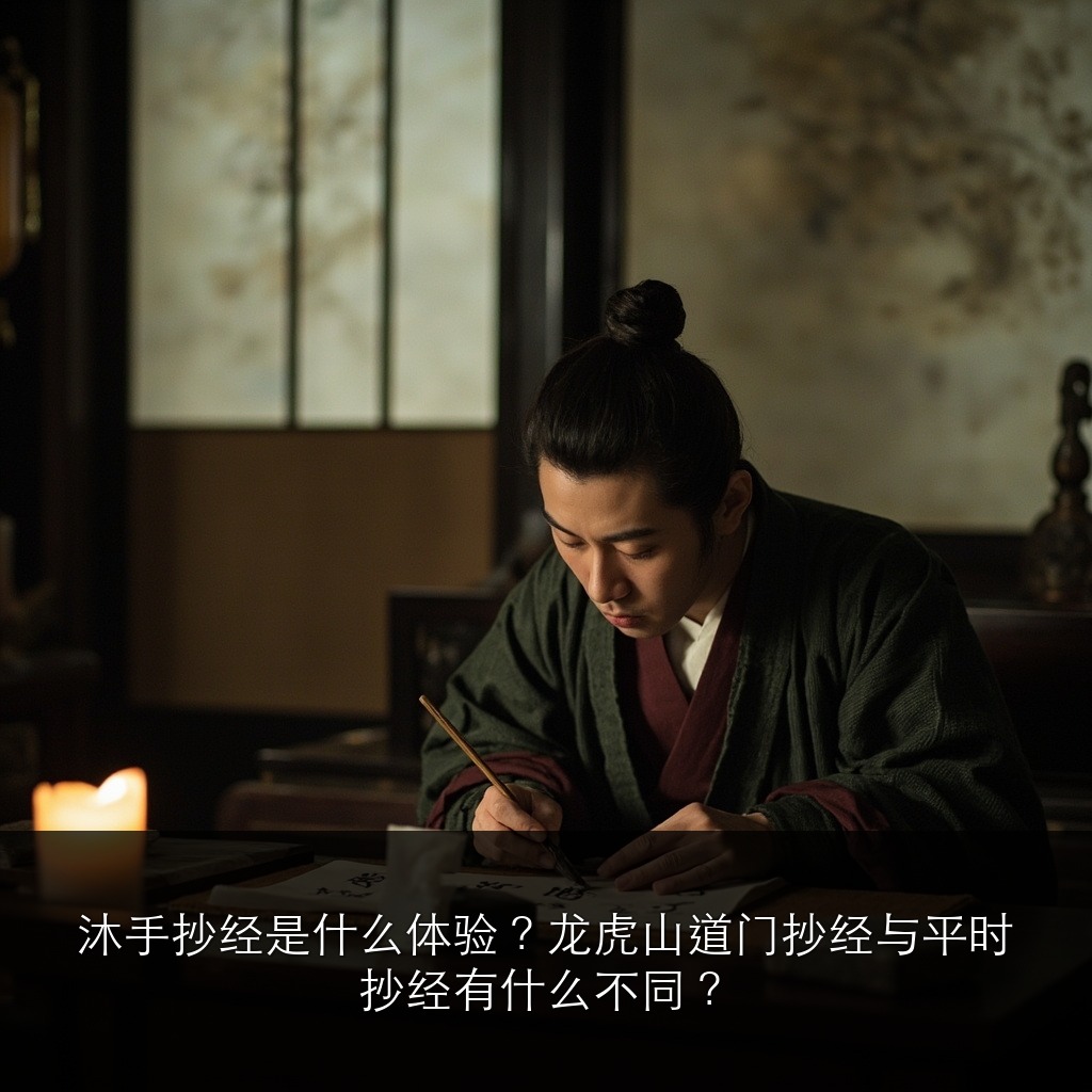 沐手抄经是什么体验？龙虎山道门抄经与平时抄经有什么不同？