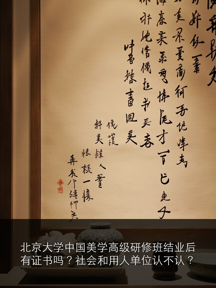 北京大学中国美学高级研修班结业后有证书吗？社会和用人单位认不认？