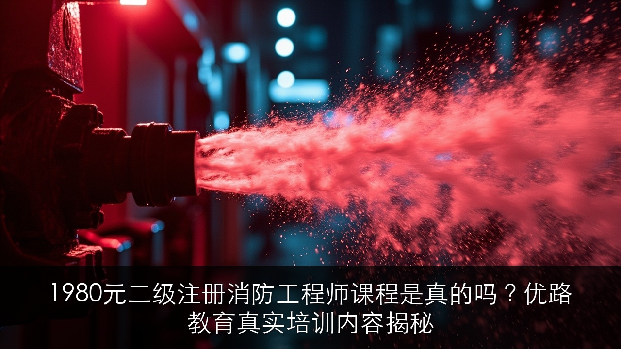 1980元二级注册消防工程师课程是真的吗?优路教育真实培训内容揭秘