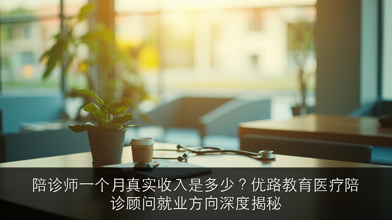 陪诊师一个月真实收入是多少?优路教育医疗陪诊顾问就业方向深度揭秘