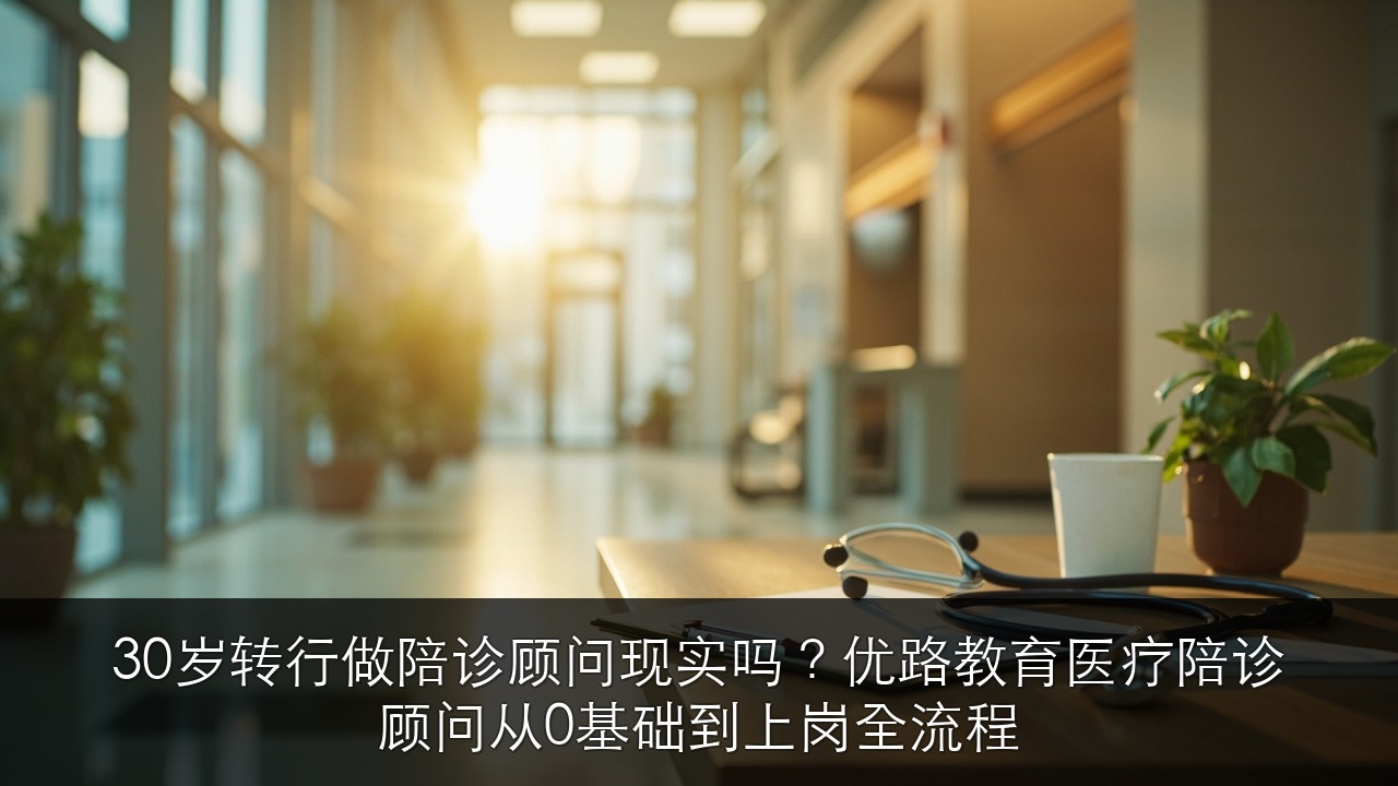 30岁转行做陪诊顾问现实吗?优路教育医疗陪诊顾问从0基础到上岗全流程