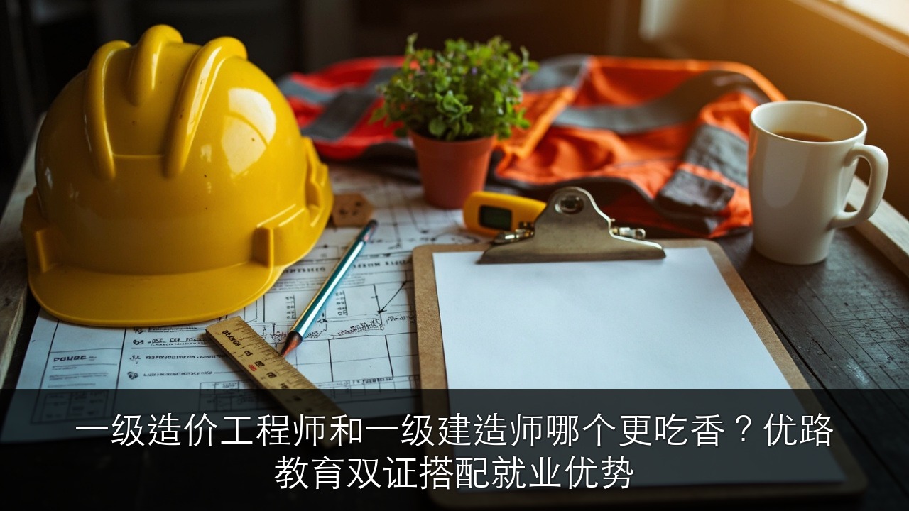 一级造价工程师和一级建造师哪个更吃香?优路教育双证搭配就业优势