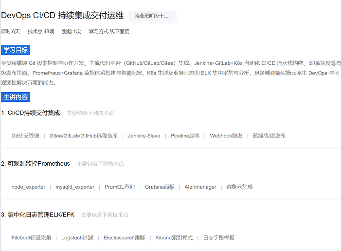 AI运维课程