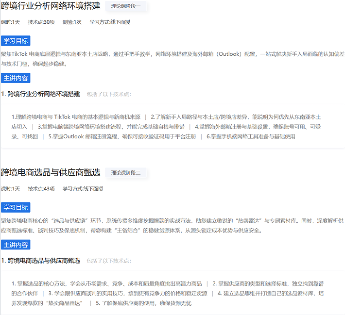 跨境电商课程