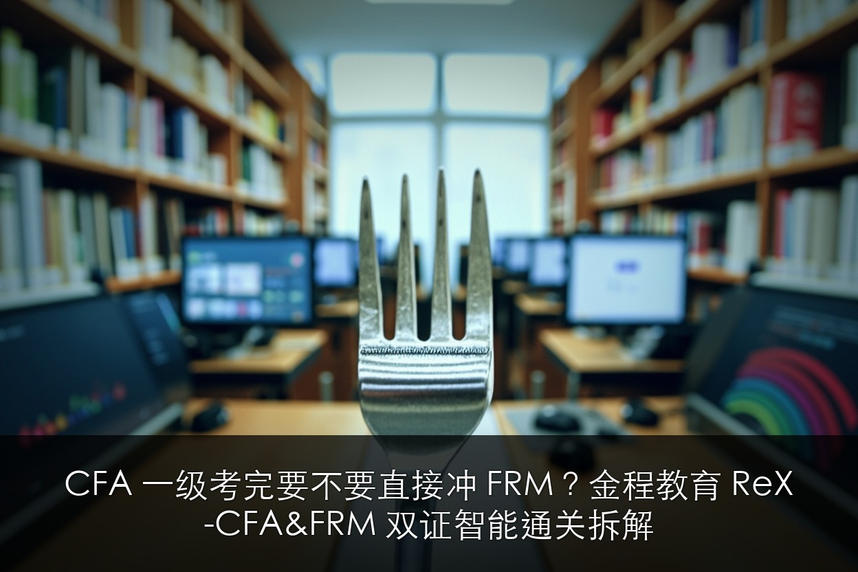CFA 一级考完要不要直接冲 FRM?金程教育 ReX-CFA&FRM 双证智能通关拆解