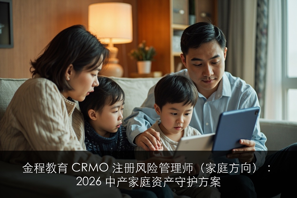 金程教育 CRMO 注册风险管理师(家庭方向):2026 中产家庭资产守护方案
