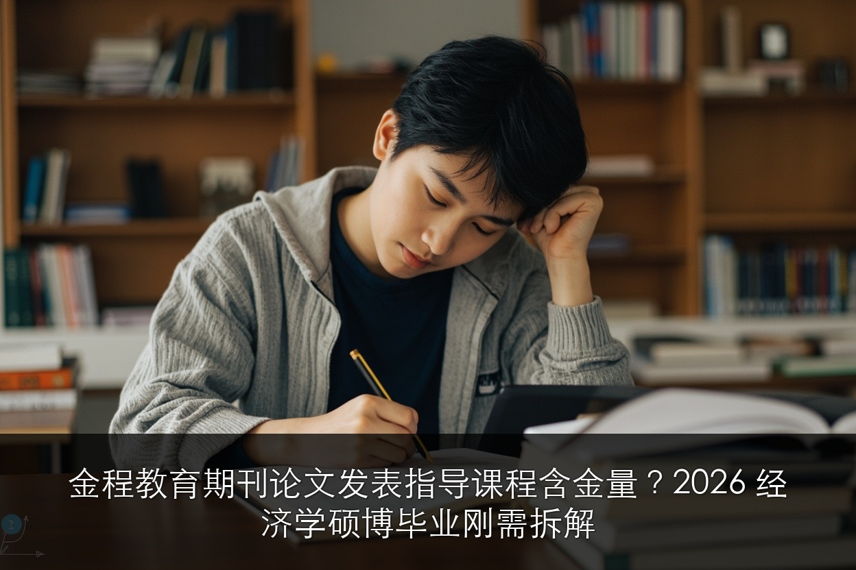 金程教育期刊论文发表指导课程含金量?2026 经济学硕博毕业刚需拆解