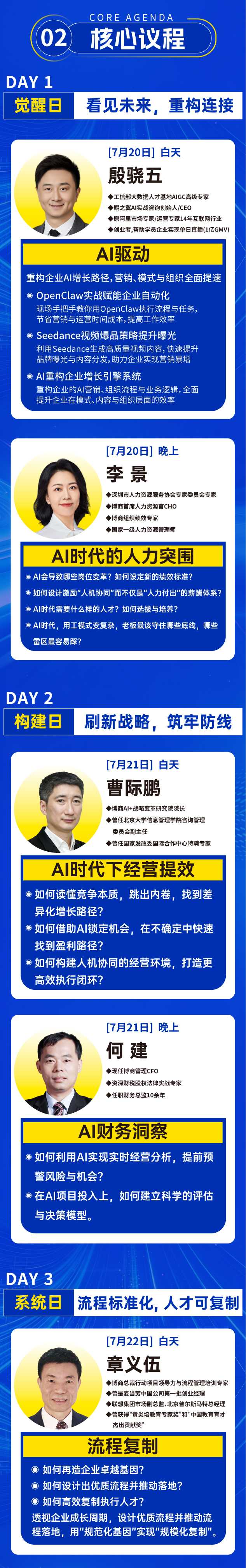 博商管理 | 何建/章义伍/曹际鹏/殷骁五/李景 | AI利润增长·确定性经营实战营 | 7月20-22日 | 苏州
