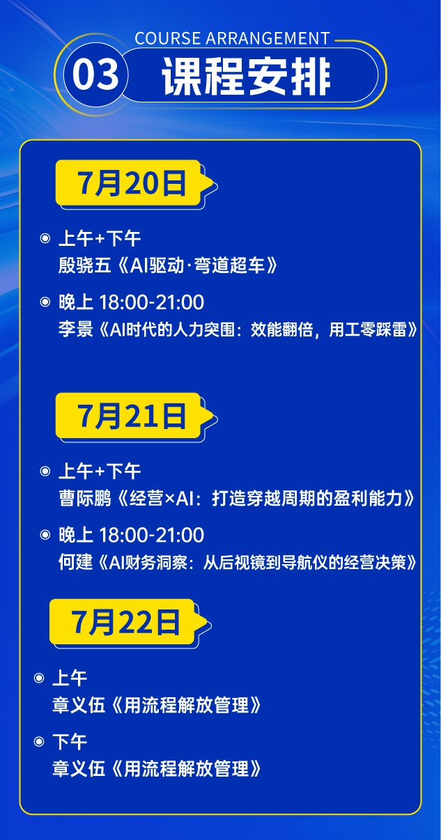 博商管理 | 何建/章义伍/曹际鹏/殷骁五/李景 | AI利润增长·确定性经营实战营 | 7月20-22日 | 苏州