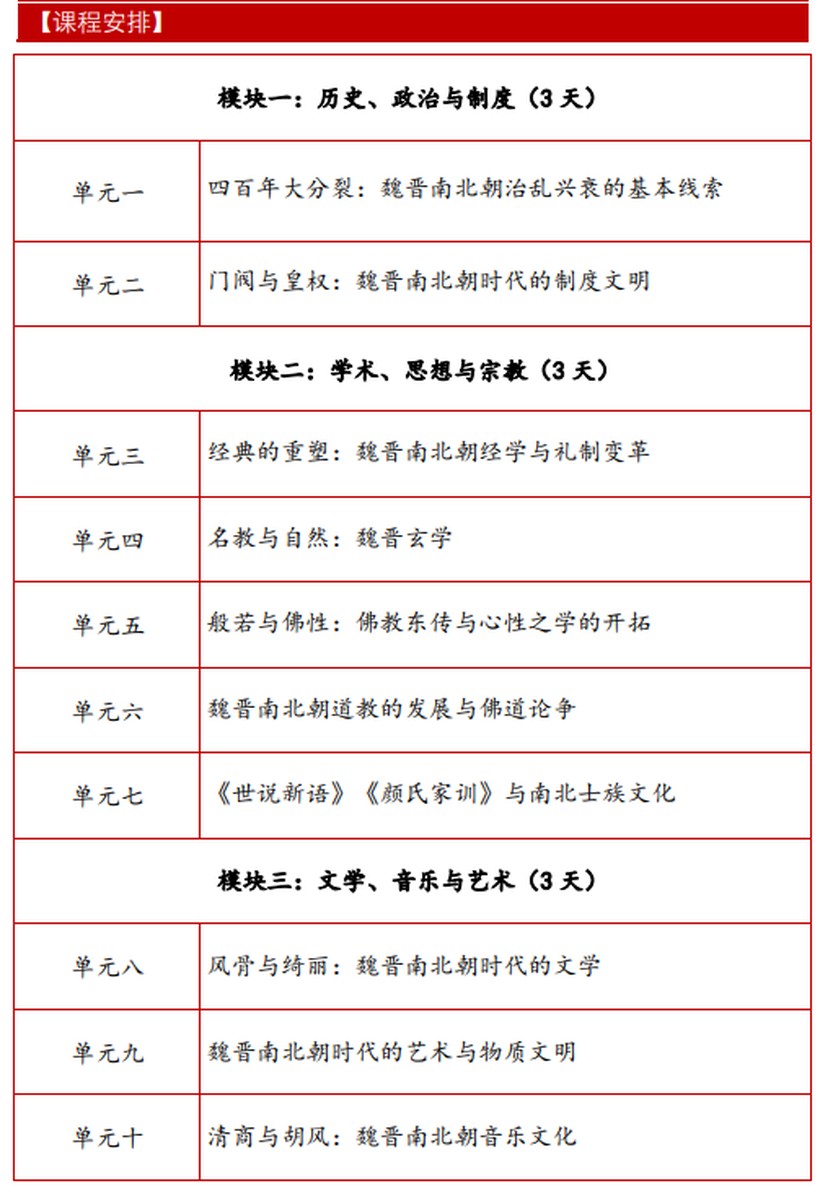 北京大学魏晋南北朝研修班含金量高吗?3天集中授课能带来什么实质收获