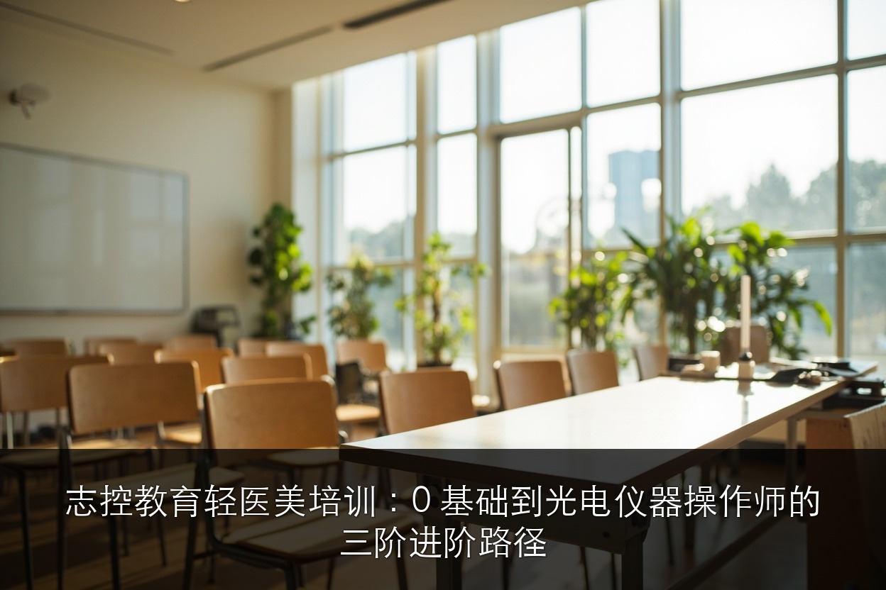 志控教育轻医美培训：0 基础到光电仪器操作师的三阶进阶路径