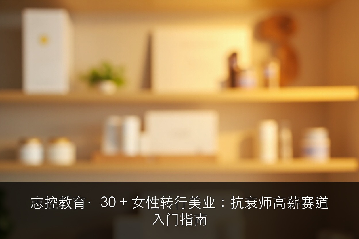 志控教育·30 + 女性转行美业：抗衰师高薪赛道入门指南