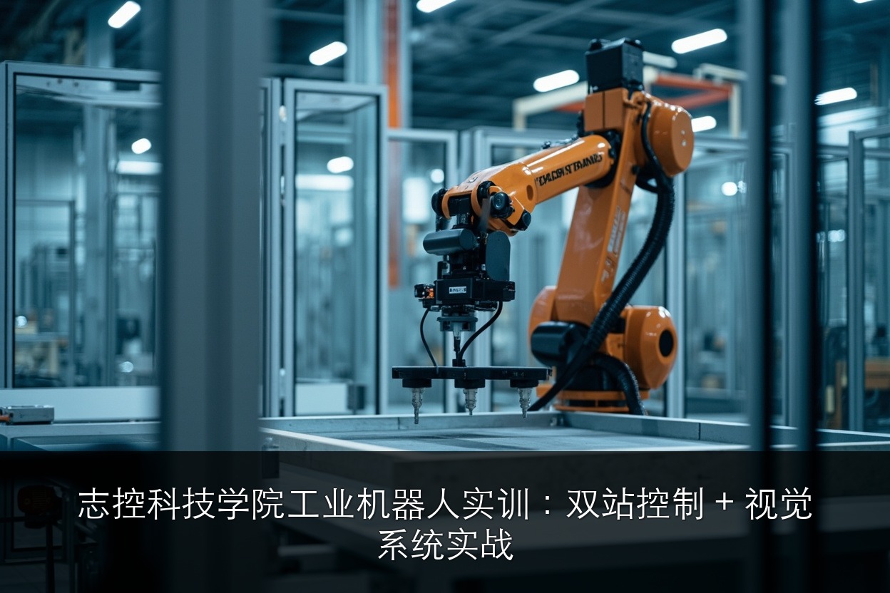 志控科技学院工业机器人实训：双站控制 + 视觉系统实战