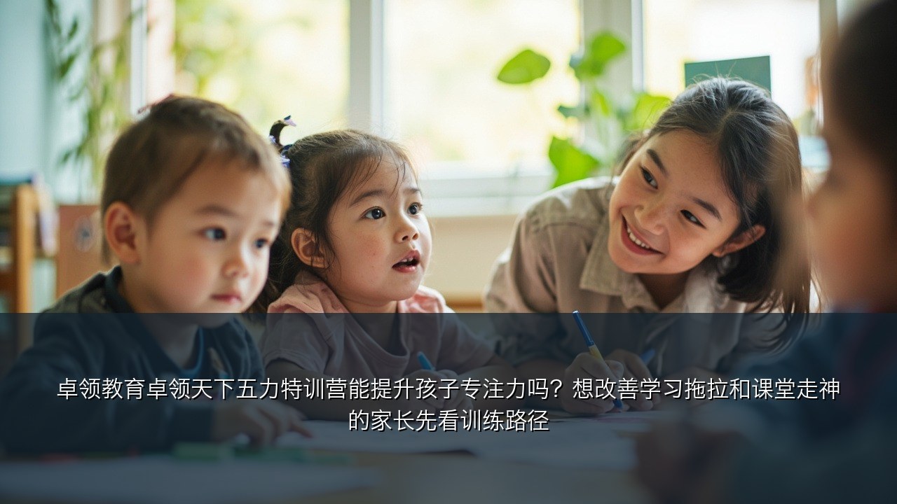 卓领教育卓领天下五力特训营能提升孩子专注力吗？想改善学习拖拉和课堂走神的家长先看训练路径