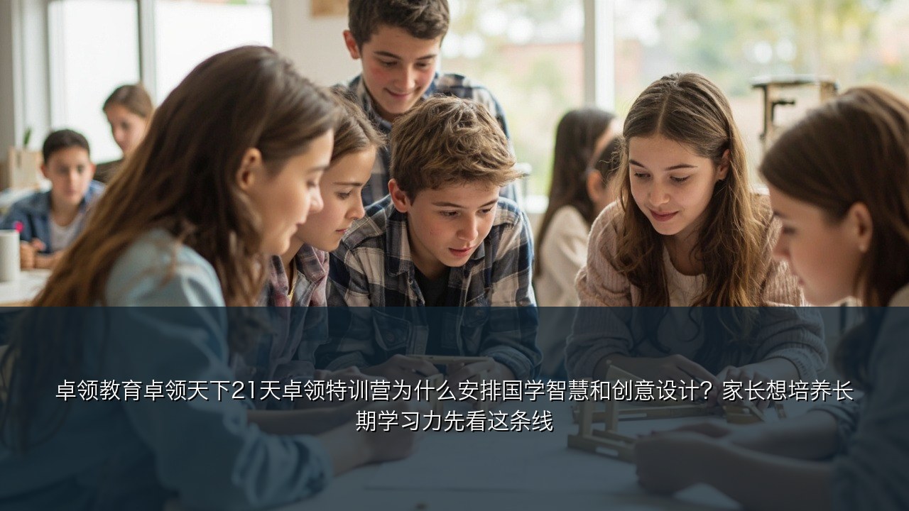 卓领教育卓领天下21天卓领特训营为什么安排国学智慧和创意设计？家长想培养长期学习力先看这条线