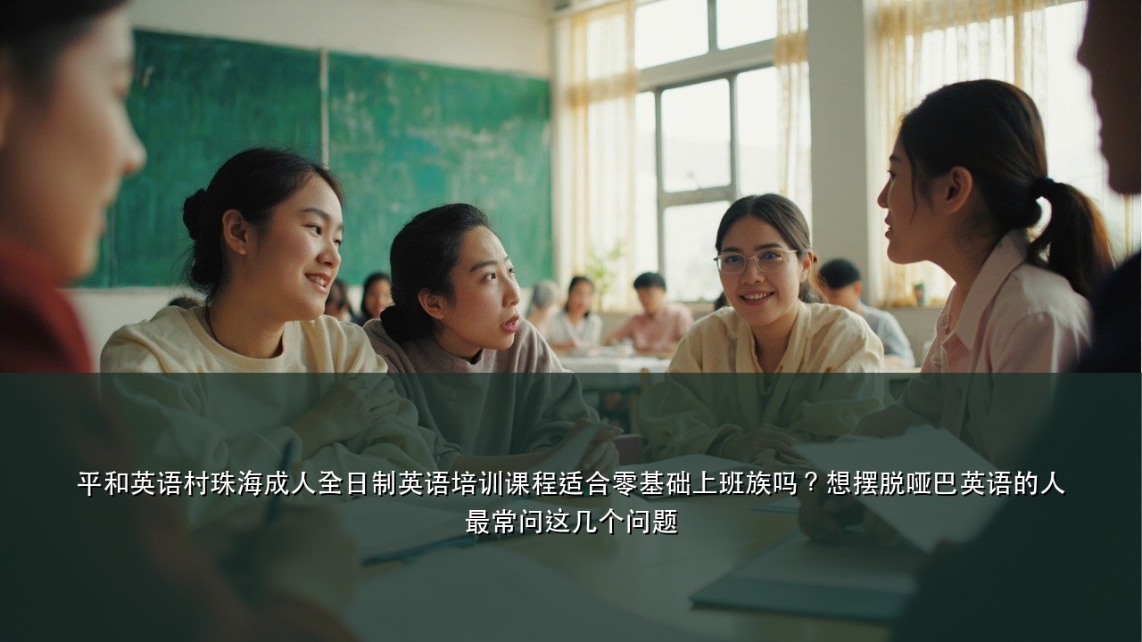 平和英语村珠海成人全日制英语培训课程适合零基础上班族吗？想摆脱哑巴英语的人最常问这几个问题