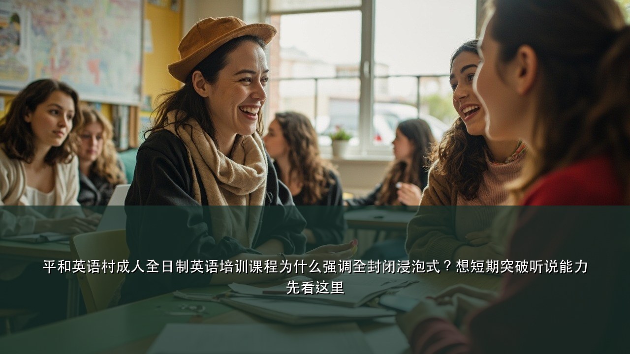 平和英语村成人全日制英语培训课程为什么强调全封闭浸泡式？想短期突破听说能力先看这里