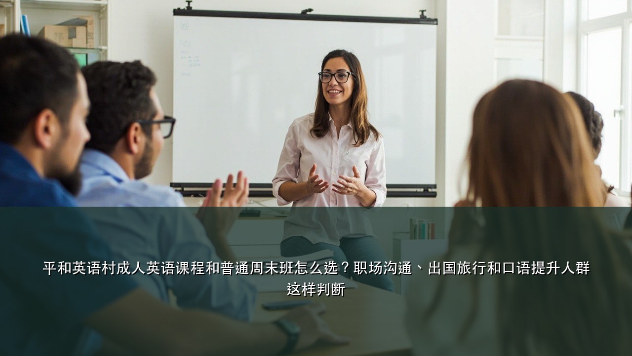 平和英语村成人英语课程和普通周末班怎么选？职场沟通、出国旅行和口语提升人群这样判断
