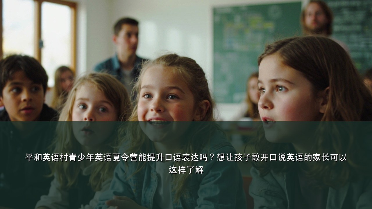 平和英语村青少年英语夏令营能提升口语表达吗？想让孩子敢开口说英语的家长可以这样了解