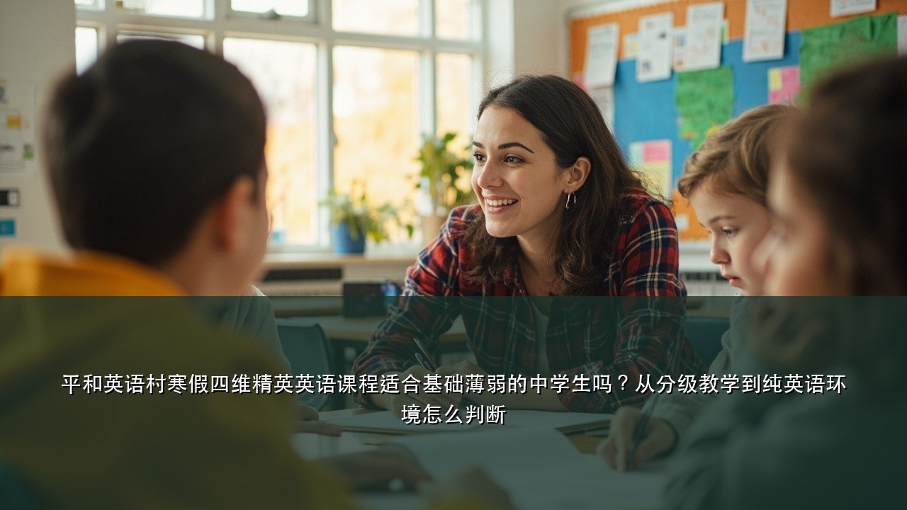 平和英语村寒假四维精英英语课程适合基础薄弱的中学生吗？从分级教学到纯英语环境怎么判断