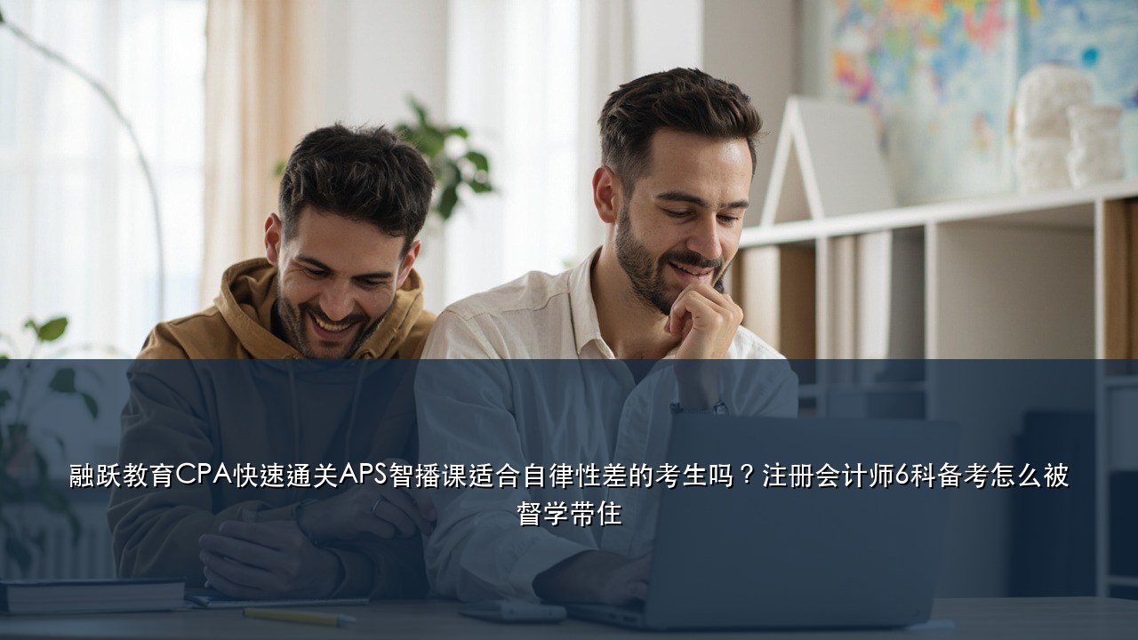 融跃教育CPA快速通关APS智播课适合自律性差的考生吗？注册会计师6科备考怎么被督学带住