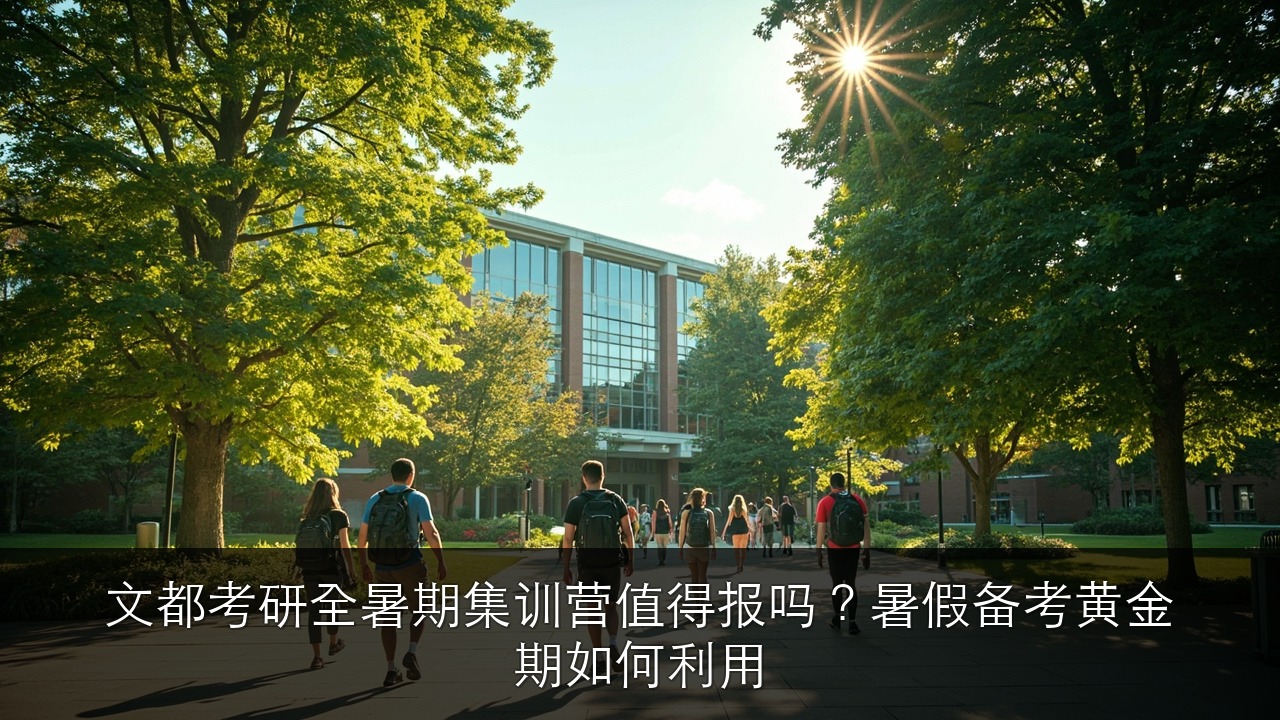 文都考研全暑期集训营值得报吗？暑假备考黄金期如何利用