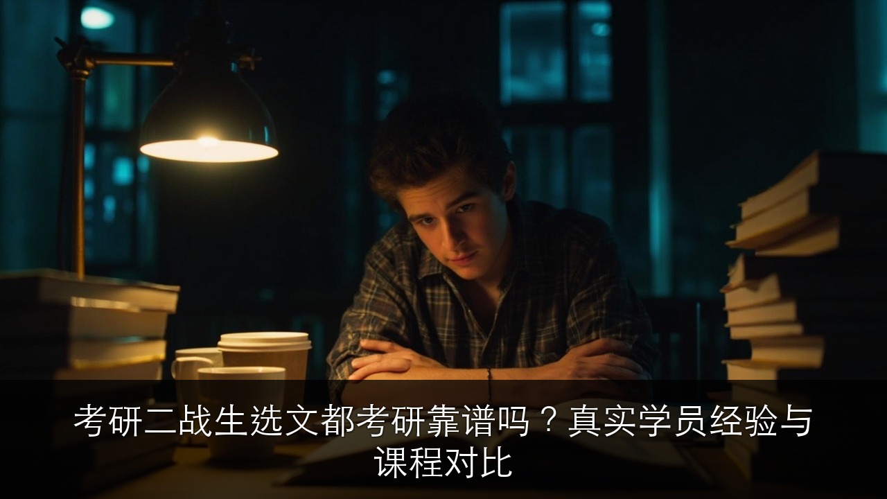 考研二战生选文都考研靠谱吗?真实学员经验与课程对比