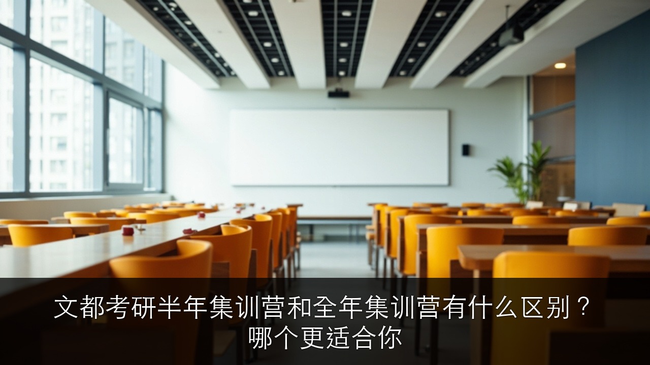 文都考研半年集训营和全年集训营有什么区别?哪个更适合你